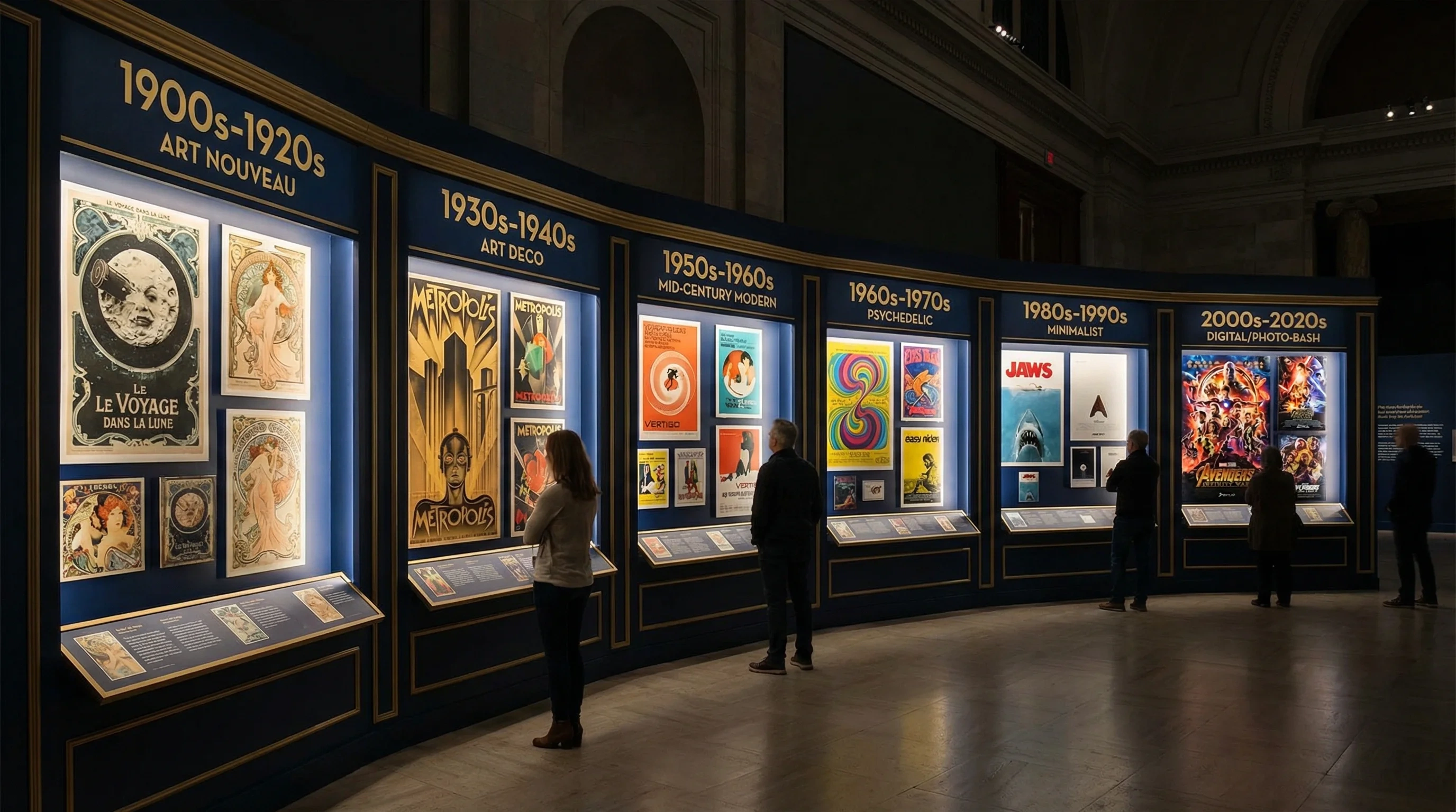 电影海报艺术发展史时间线展览从1900年代到2020年代